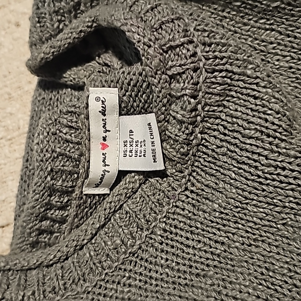 Xs cotton sweater